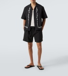 Commas Embroidered bowling shirt