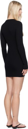 WARDROBE.NYC Black Ribbed Minidress