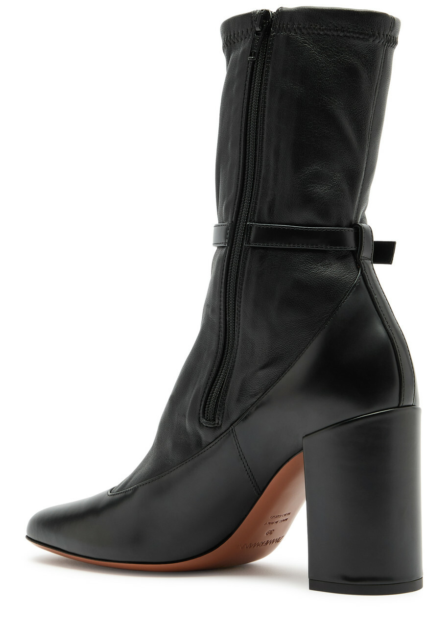 Zimmermann Eliot Low Boot 85 Panelled Leather Ankle Boots Black