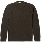 Balenciaga - Distressed Wool and Cotton-Blend Sweater - Men - Green