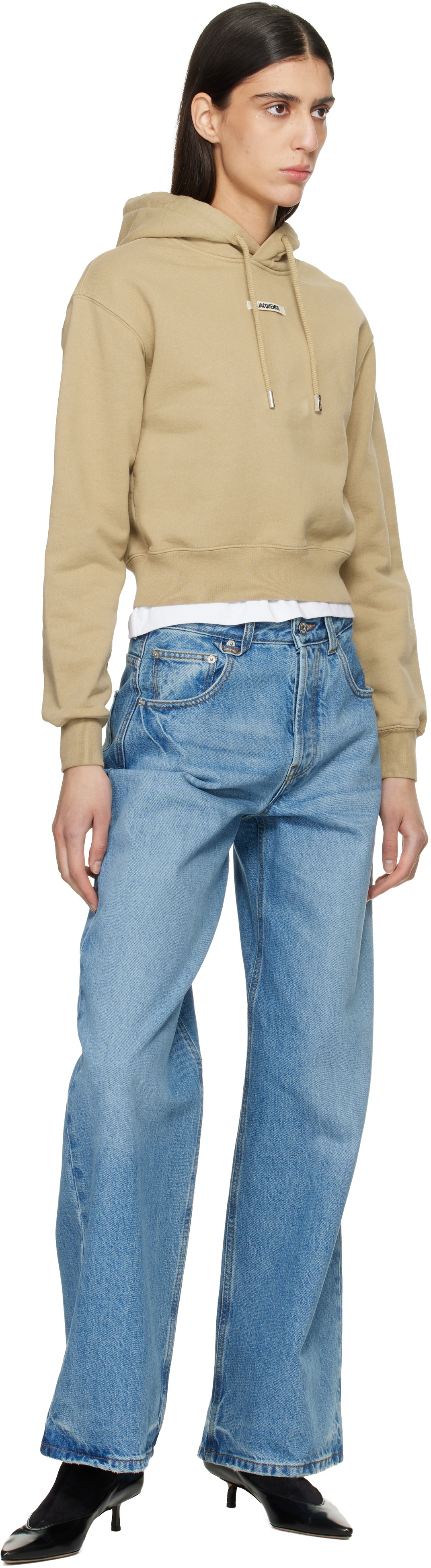 JACQUEMUS Beige 'The Gros Grain' Hoodie