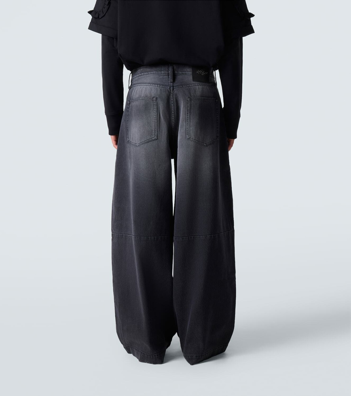 Simone Rocha Distressed wide-leg jeans Simone Rocha