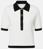Nina Ricci Ribbed-knit polo shirt