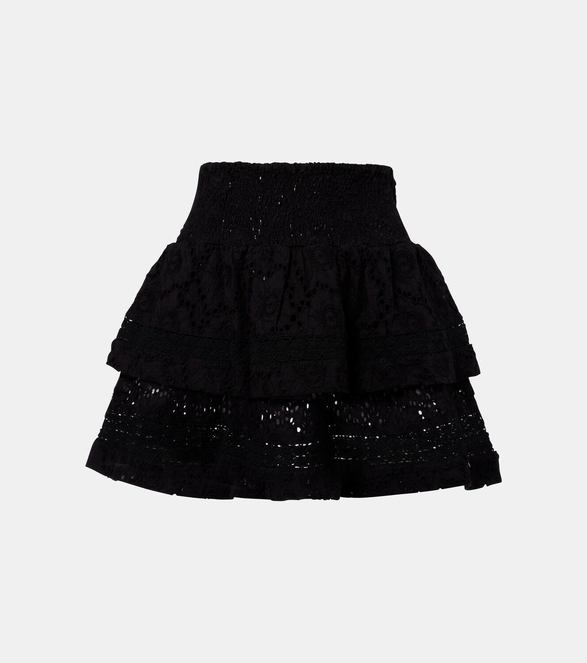 Melissa Odabash Riri cotton broderie miniskirt