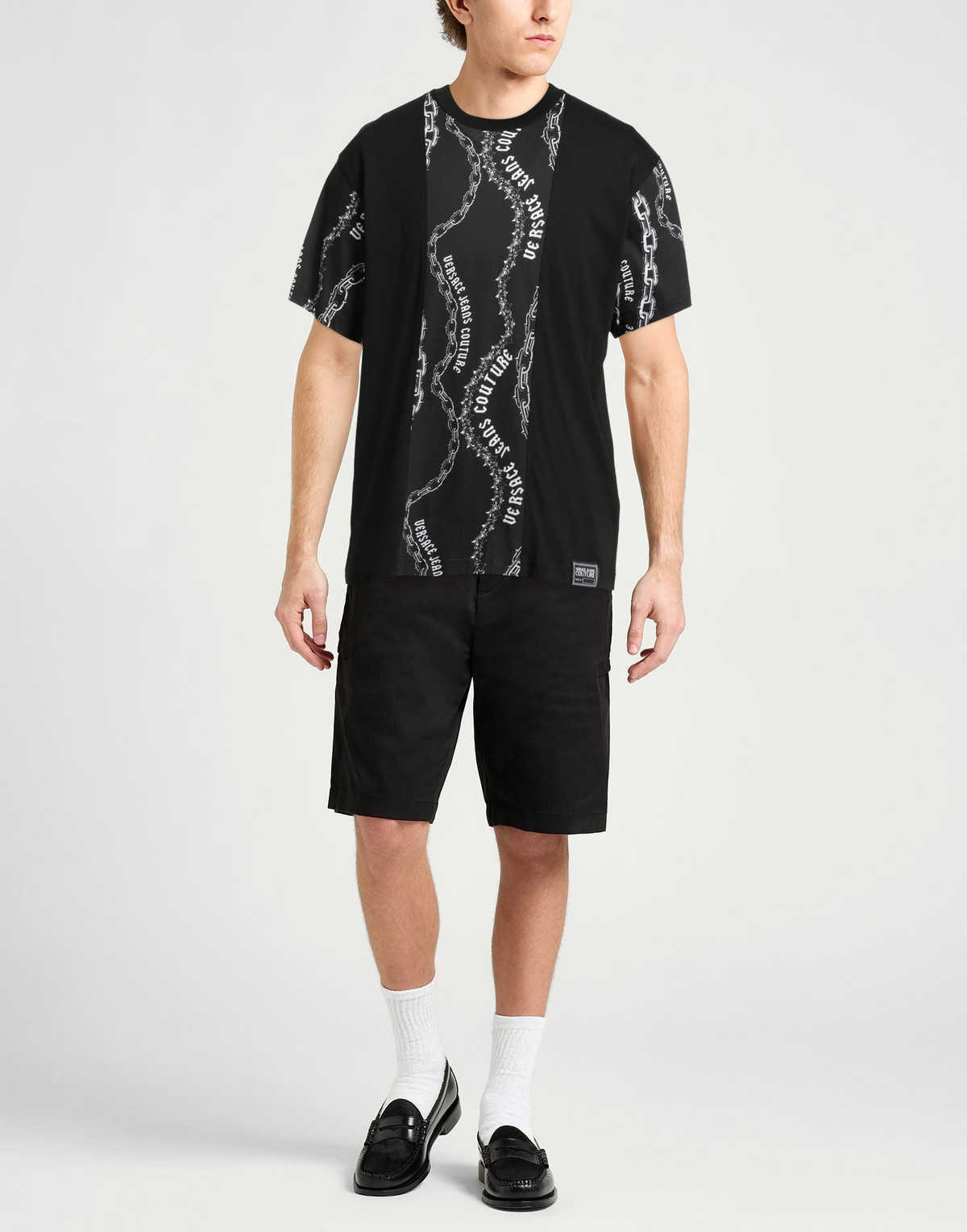 Versace Jeans Couture Mens T-shirt in Black