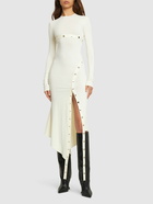 THE ATTICO - Stretch Jersey Long Sleeve Midi Dress