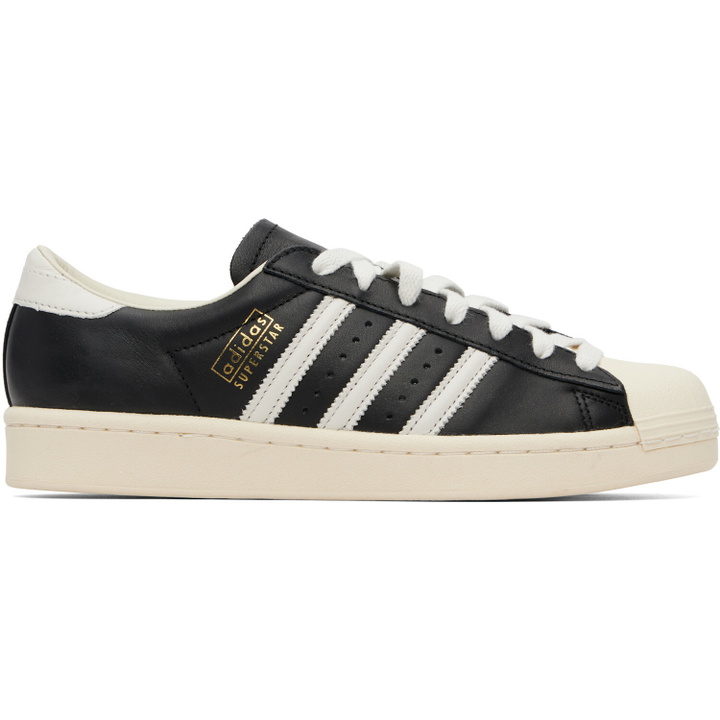 Photo: adidas Originals Black Superstar Vintage Sneakers