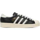 adidas Originals Black Superstar Vintage Sneakers