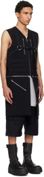 Rick Owens Black Temple Blixa Utility Vest