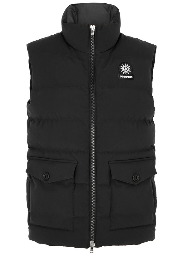 Photo: Sandbanks Explorer Quilted Shell Gilet Black