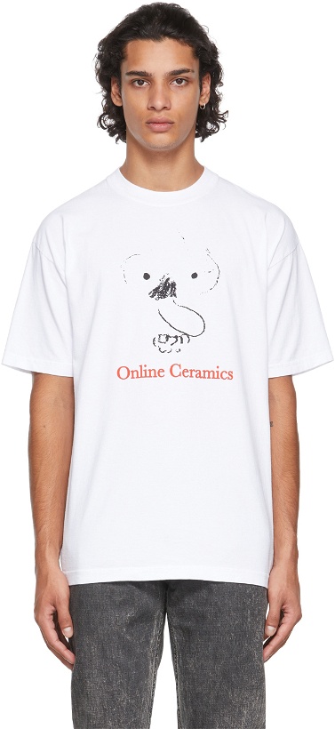 Photo: Online Ceramics White Logo Face T-Shirt