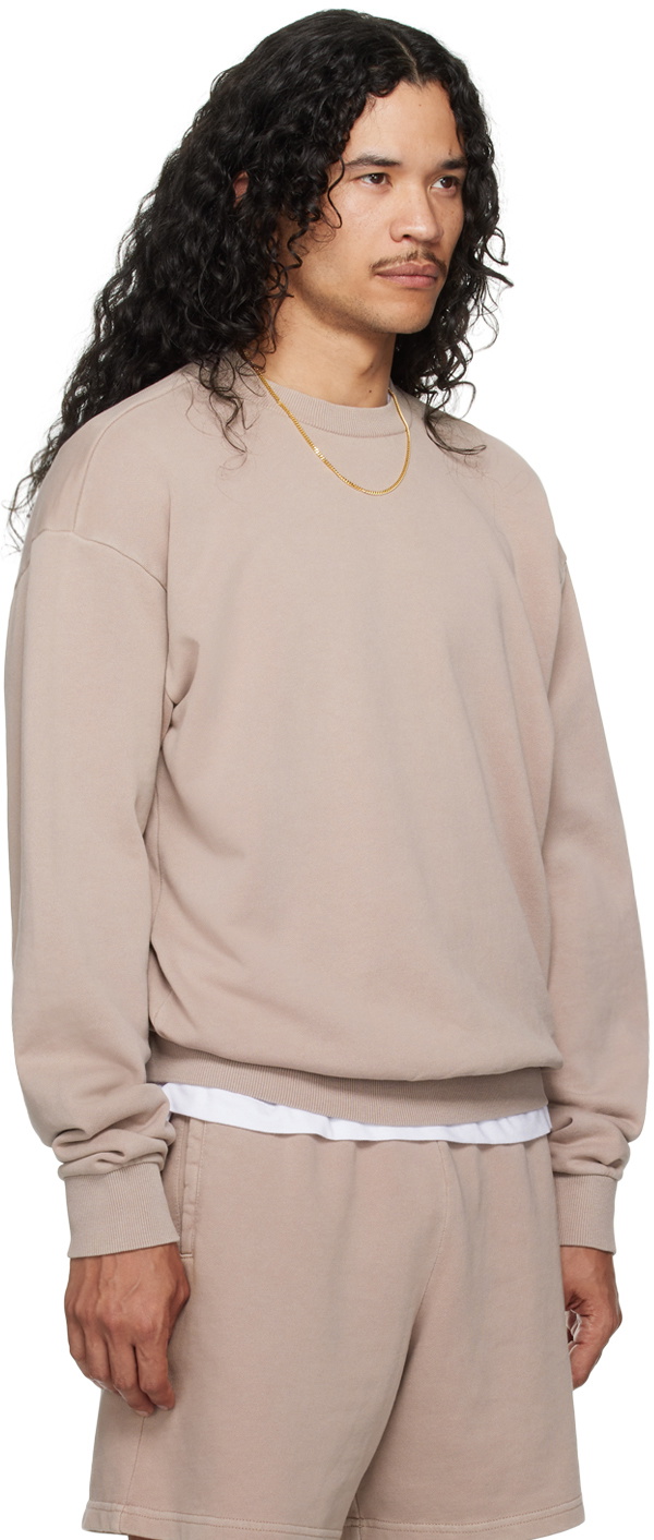 SKIMS Taupe Terry Classic Crewneck Sweatshirt
