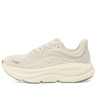 Hoka One One Women's Bondi 9 Sneaker in River Rock Grey/Alabaster