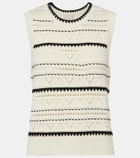 Varley Athena pointelle cotton sweater vest