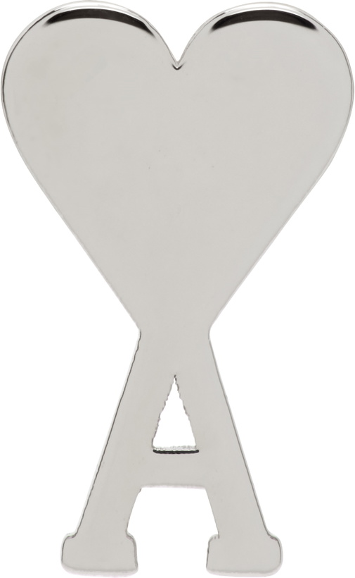 Photo: AMI Paris Silver Brass Ami de Coeur Single Stud Earring