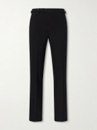 J. Mueser - Waverly Straight-Leg Wool Seersucker Suit Trousers - Black