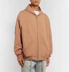 Fear of God - Oversized Loopback Cotton-Jersey Zip-Up Hoodie - Brown