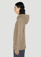 Acne Studios - Striped Hooded Sweatshirt in Brown