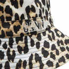 GANNI Women's Fisherman Bucket Hat in Leopard