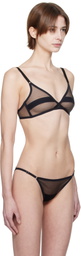 Yasmine Eslami Black Serena Soft Bra
