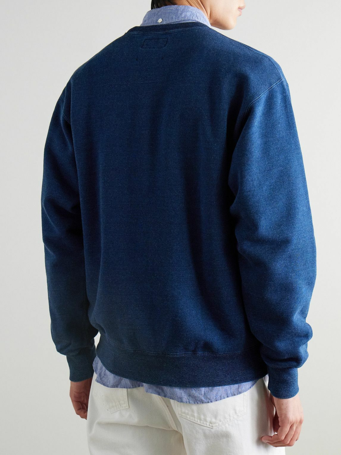 Beams Plus - Cotton-Jersey Sweatshirt - Blue
