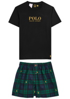 Polo Ralph Lauren Plaid Short Cotton Pyjama set Black L