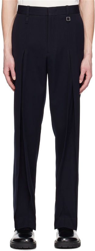 Photo: Wooyoungmi Navy Slit Trousers