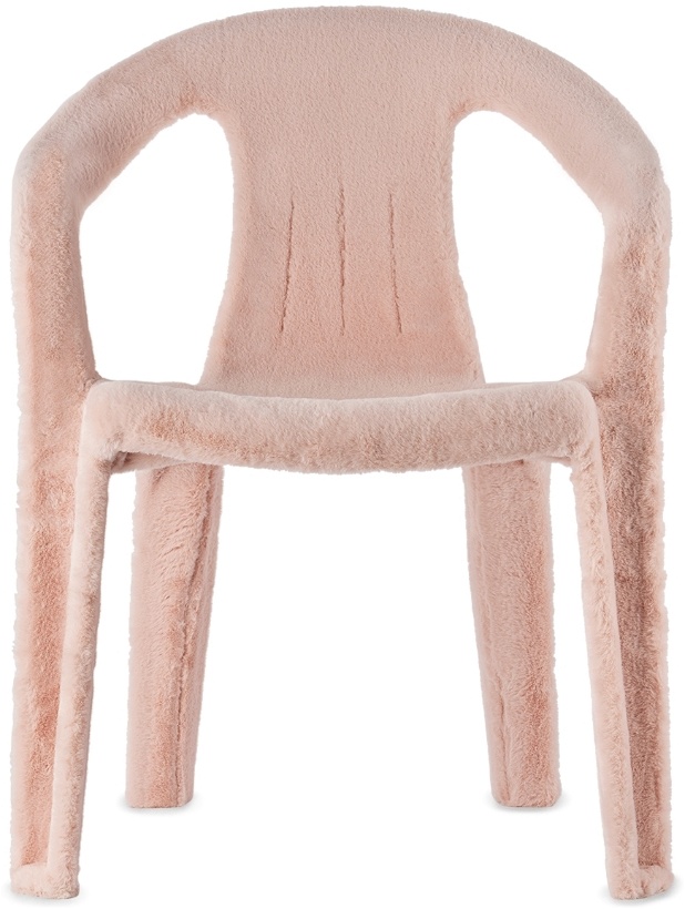 Photo: Botter Pink Faux-Fur Upcycled Monobloc Chair