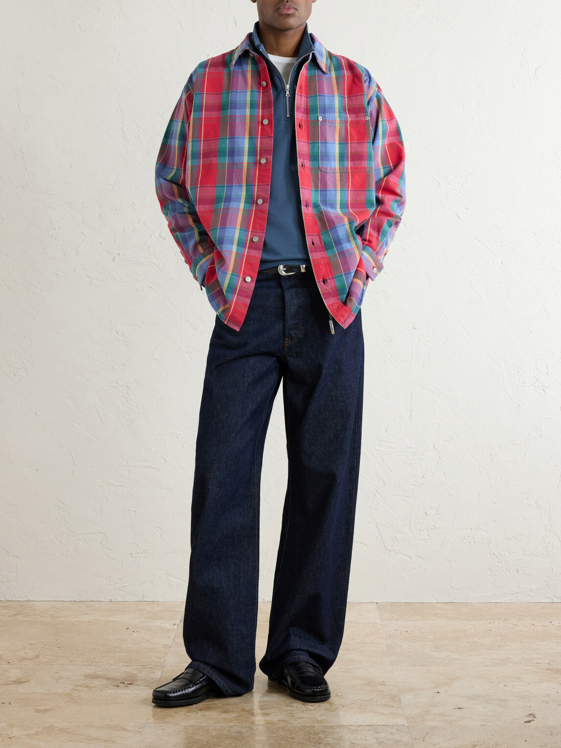Aimé Leon Dore - Checked Cotton-Twill Shirt - Red
