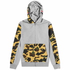 A Bathing Ape Men's 1st Camo Shark Full Zip Hoody in Grey