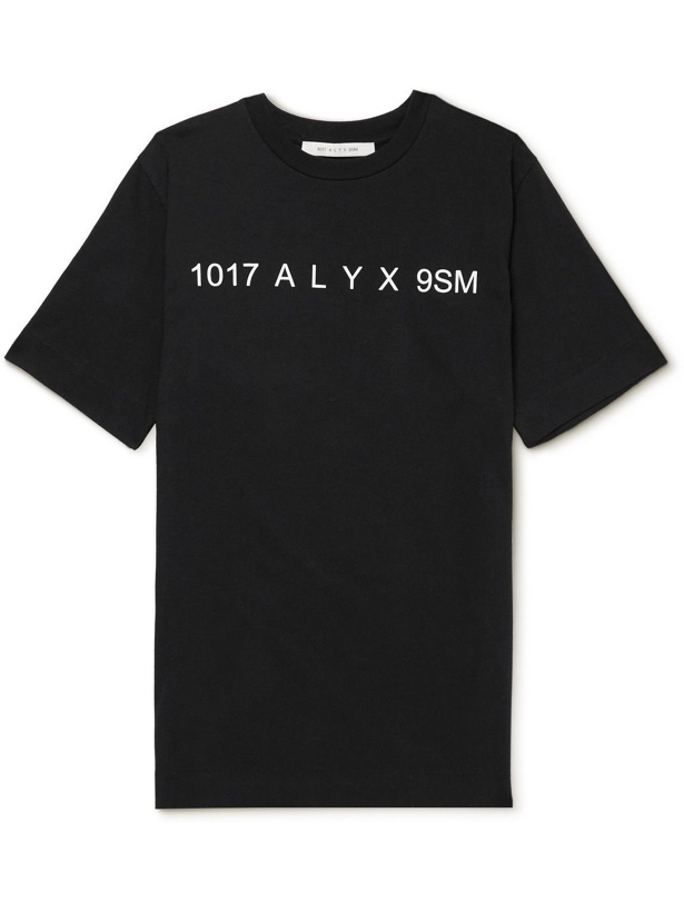 Photo: 1017 ALYX 9SM - Logo-Print Cotton-Jersey T-Shirt - Black