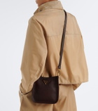 Prada Mini leather shoulder bag