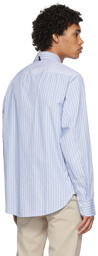 rag & bone Blue Engineered Stripe Shirt