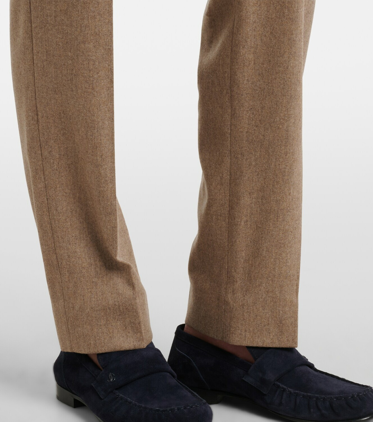 Eleventy Wool and cashmere tapered pants