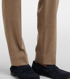 Eleventy Wool and cashmere tapered pants