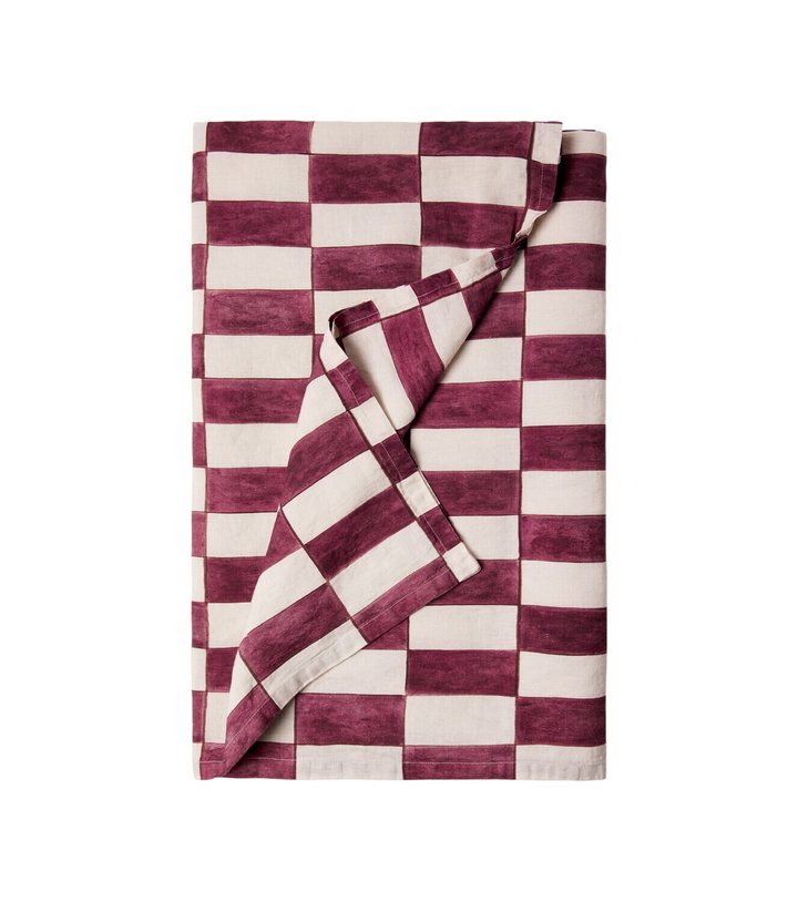 Photo: Once Milano Checked linen tablecloth