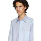 Thom Browne Blue Funmix Classic Point Collar Shirt