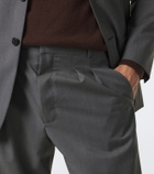 The Row Tavel virgin wool mouliné suit pants