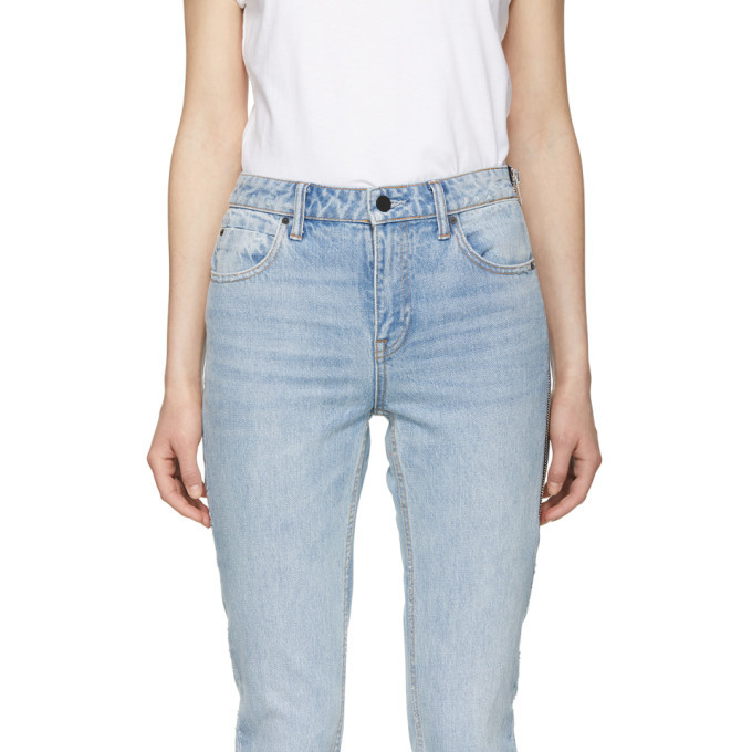 Alexander Wang Blue Cult Side Zip Jeans Alexander Wang