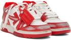 Off-White Red & White Out Of Office Vintage Sneakers