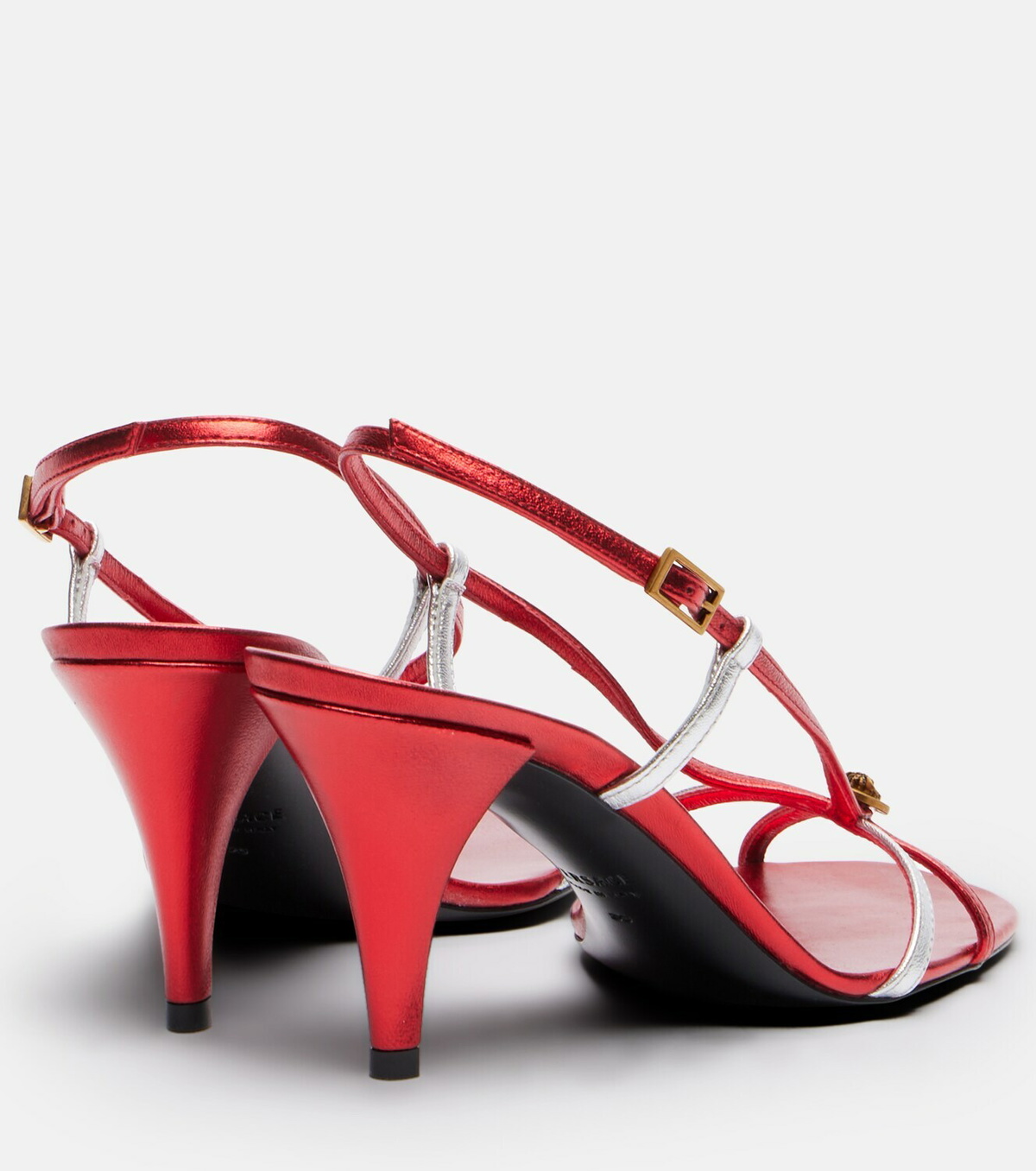 Versace Valentina leather slingback sandals