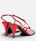 Versace Valentina leather slingback sandals