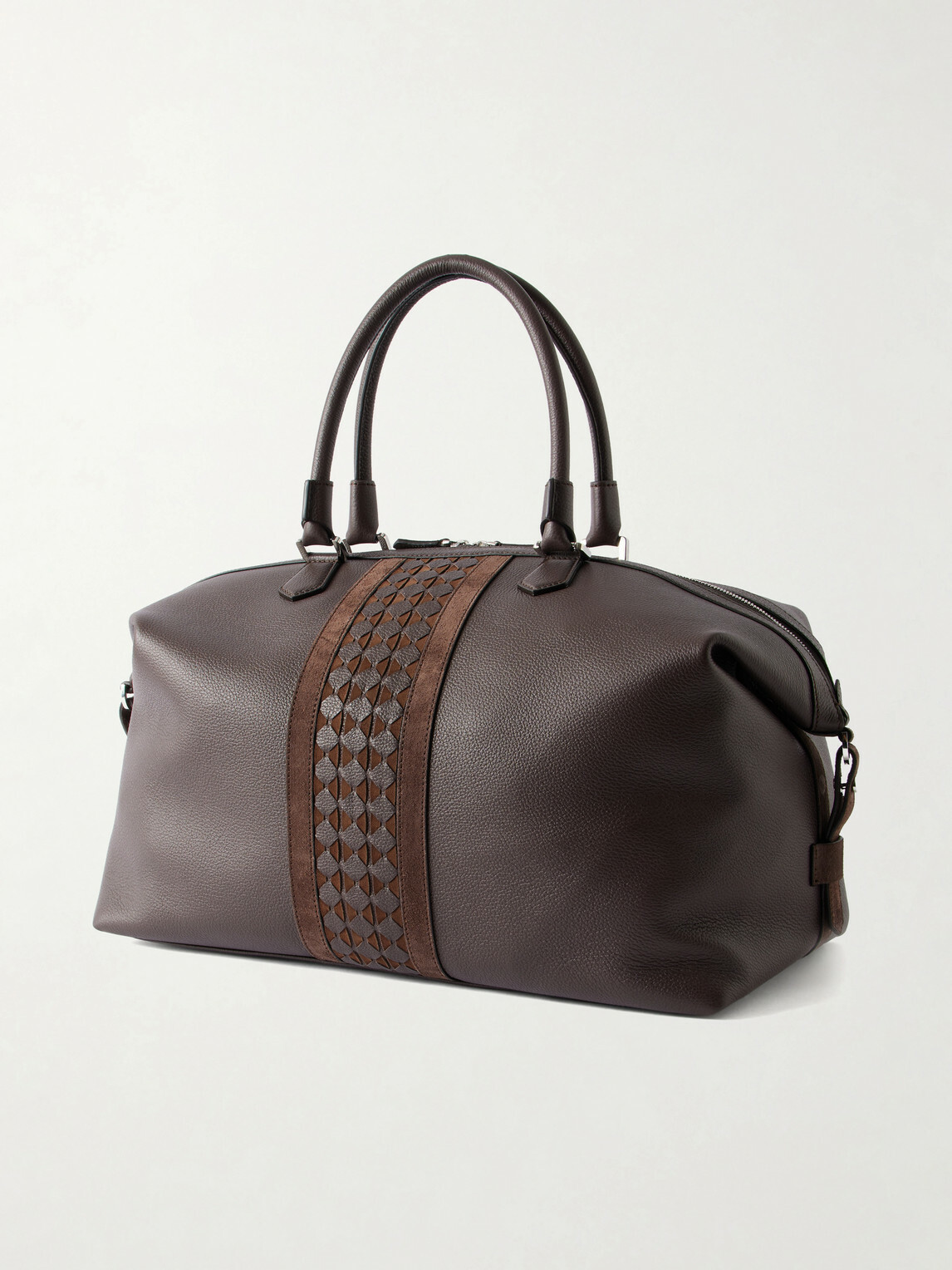 Serapian - Mosaico-detailed Leather Weekend Bag