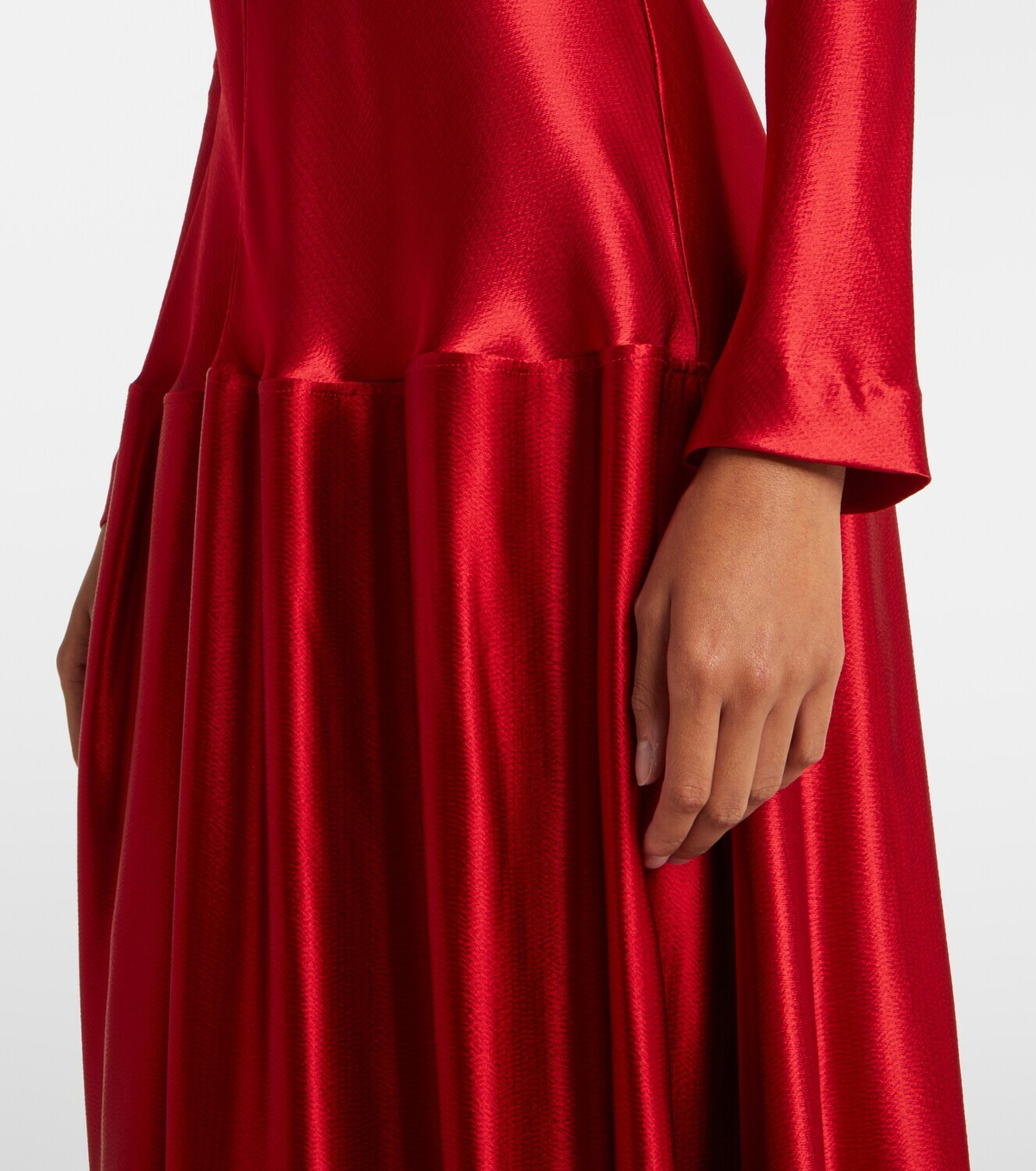 Fforme Mila satin maxi dress