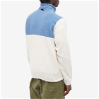 Napapijri Men's Anderby Half Zip Fleece Jacket in Whitecap Grey