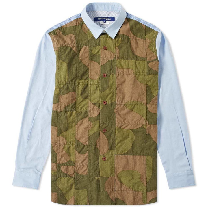 Photo: Junya Watanabe MAN Patchwork Camo Shirt Sky