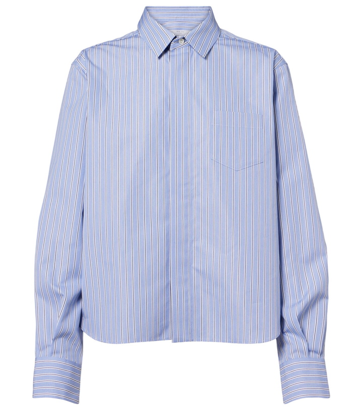 Photo: Sacai Striped cotton-blend poplin shirt