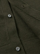 Officine Générale - Brent Virgin Wool Cardigan - Green