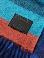 Paul Smith - Fringed Striped Wool and Cashmere-Blend Scarf