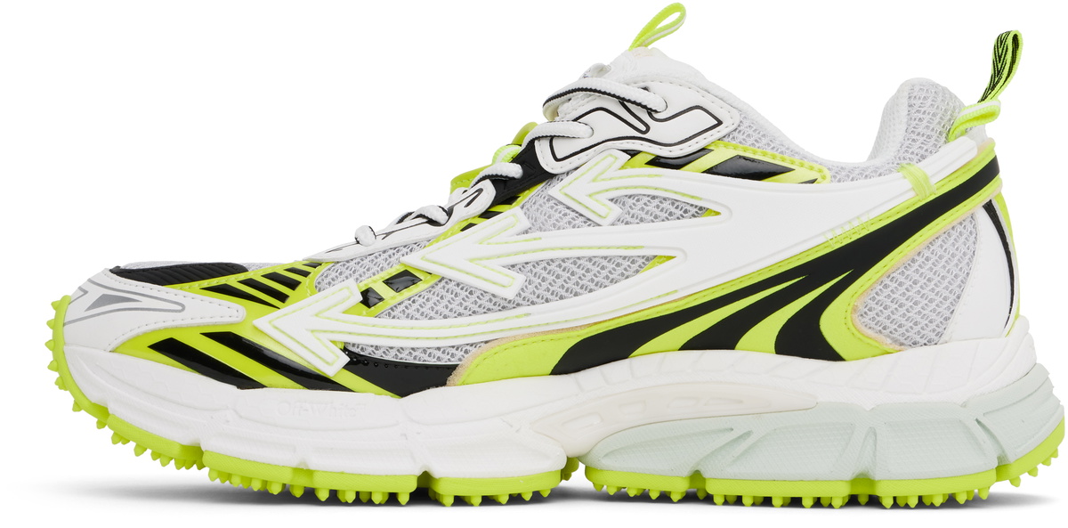 Off-White White & Yellow Be Right Back Sneakers Off-White Off-White White & Yellow Be Right Back Sneakers Off-White